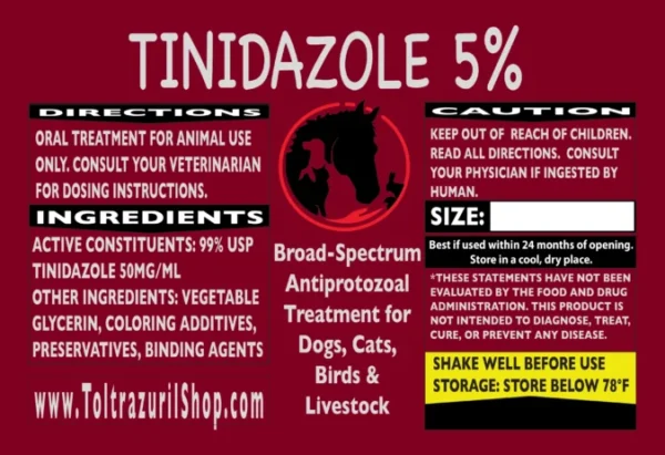 Tinidazole 5% Liquid Solution